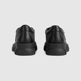  Giày Nam Gucci Supreme Print Lace-Up Shoes 'Black' 