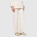  Giày Nam Gucci Loafer Tassel Leather 'White Yellow' 