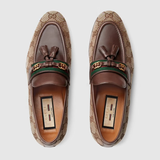  Giày Nữ Gucci GG Loafer Tassel 'Beige' 