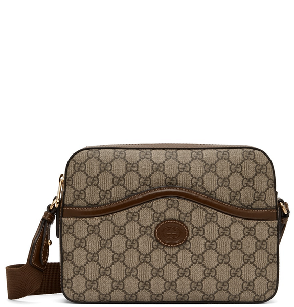 Túi Nam Gucci Messenger Bag Interlocking G 'Ebony' ‎ 