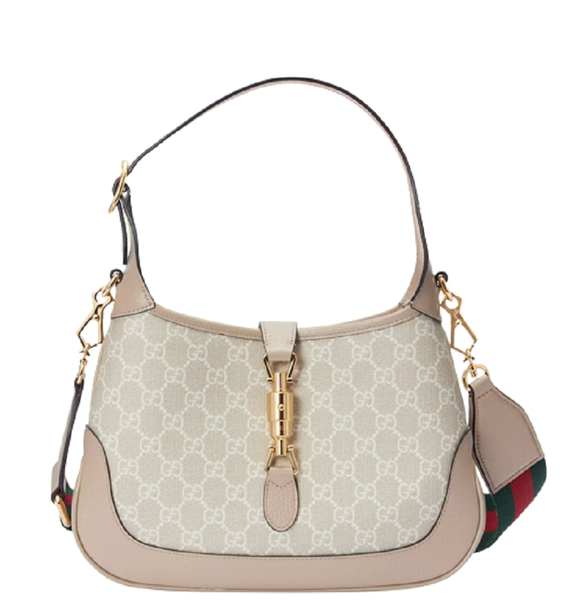  Túi Gucci Nữ Jackie 1961 Small GG Shoulder Bag Beige White 