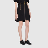  Giày Nữ Gucci Lace Up Leather 'Black' 