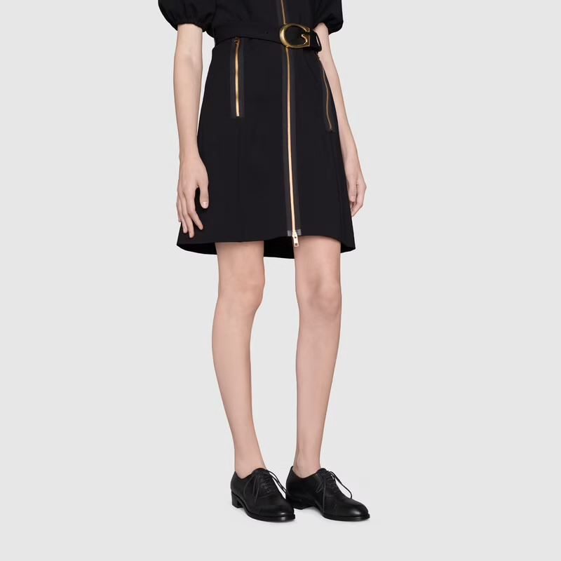  Giày Nữ Gucci Lace Up Leather 'Black' 