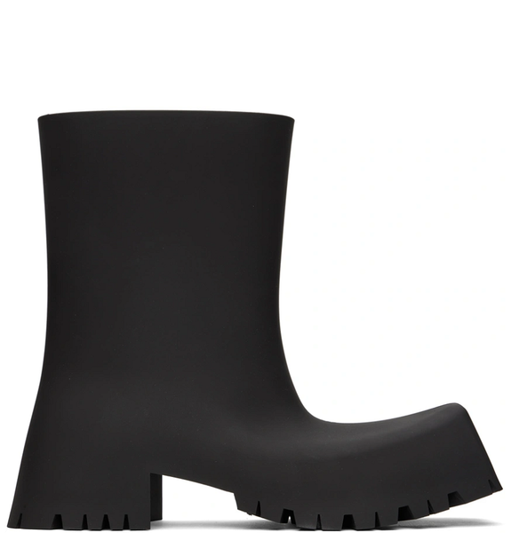  Giày Nam Balenciaga Trooper Rubber Boot 'Black' 