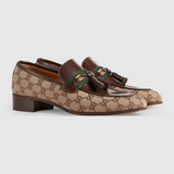  Giày Nam Gucci Loafer With Tassel 'Beige' 