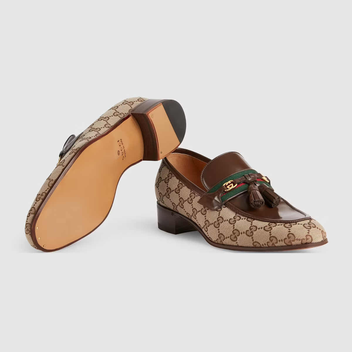  Giày Nam Gucci Loafer With Tassel 'Beige' 