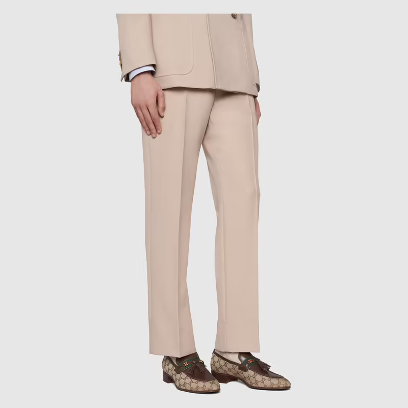  Giày Nam Gucci Loafer With Tassel 'Beige' 