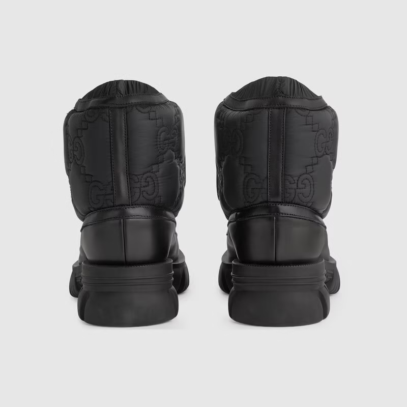  Giày Nam Gucci GG Ankle Boot 'Black' 