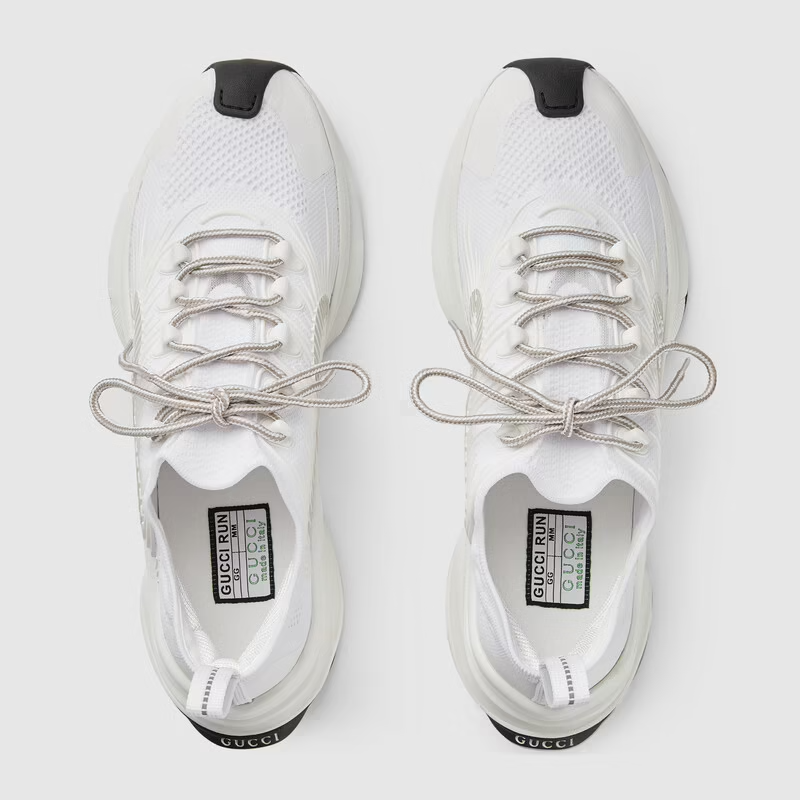  Giày Nam Gucci Run Sneaker Fabric 'White' 