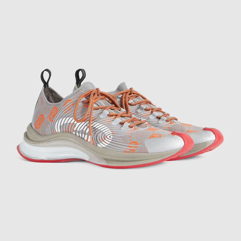  Giày Nam Gucci Run Sneaker Fabric 'Grey' 