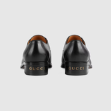 Giày Nam Gucci Lace Up Leather 'Black' 