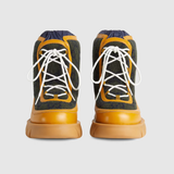  Giày Nam Gucci GG Ankle Boot GG Wool Leather 'Light Brown' 