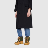  Giày Nam Gucci GG Ankle Boot GG Wool Leather 'Light Brown' 