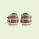  Giày Nam Gucci Tennis 1977 'Beige Ebony Jumbo GG Canvas' 