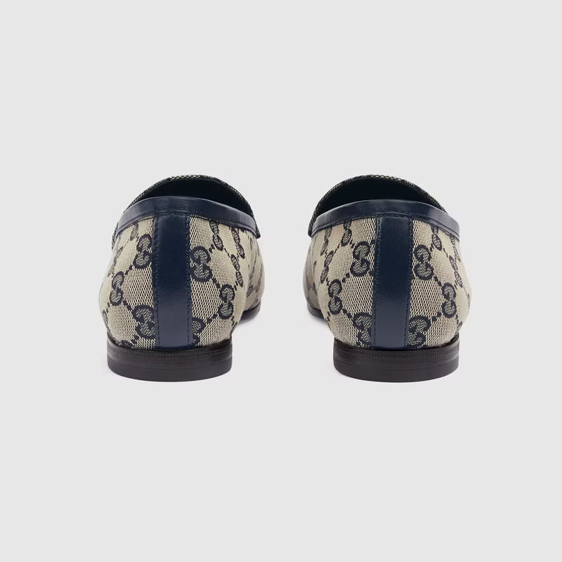  Giày Nữ Gucci Jordaan GG Loafer 'Beige Blue' 