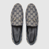  Giày Nữ Gucci Jordaan GG Loafer 'Beige Blue' 