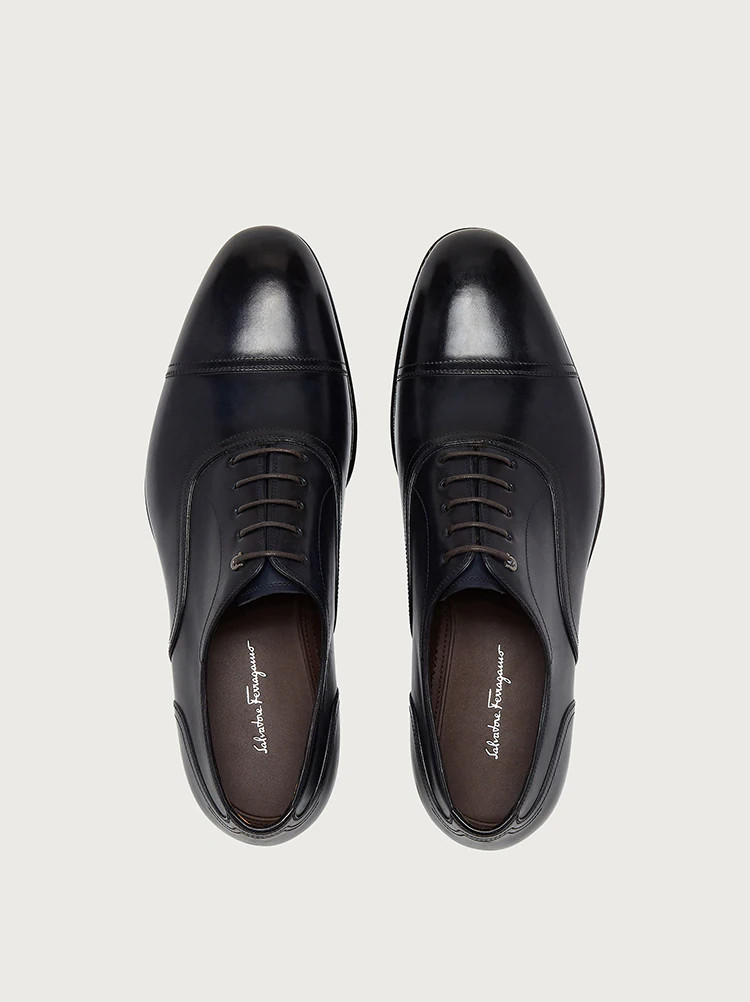  Giày Salvatore Ferragamo Nam Gancini Oxford 'Dark Blue' 