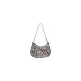  Túi Nữ Balenciaga Le Cagole Mini Braided-handle 'Silver' 