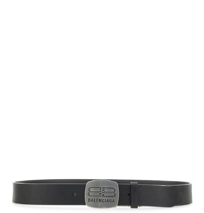 Thắt Lưng Nam Balenciaga Leather Buckle 'Black' 
