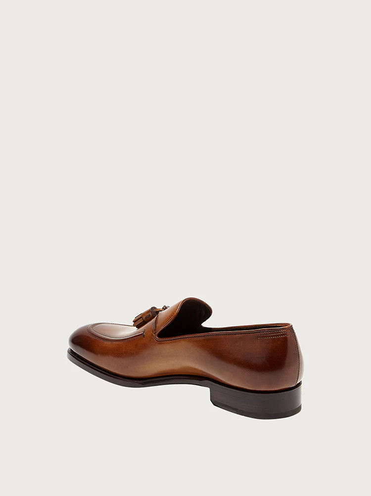  Giày Salvatore Ferragamo Nam Loafers With Tassels 'Amber' 