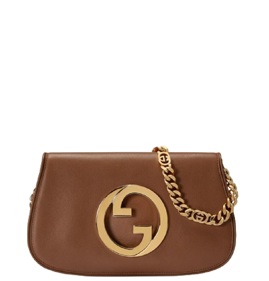 Túi Gucci Nữ Blondie Medium Shoulder Bag Brown Gold ‎699268-UXX0G-2535 –  LUXITY
