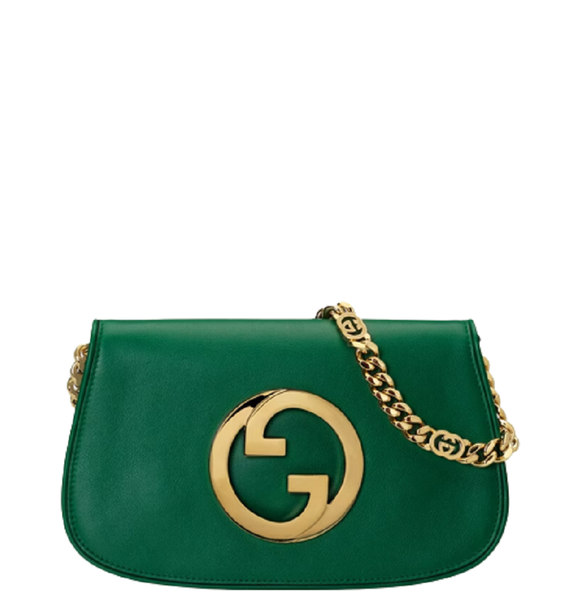  Túi Gucci Nữ Blondie Shoulder Bag Emerald Green 