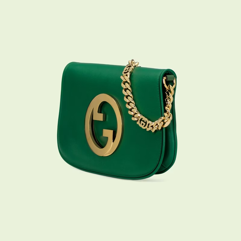 Túi Gucci Nữ Blondie Shoulder Bag Emerald Green 699268-UXX0G-3120 – LUXITY