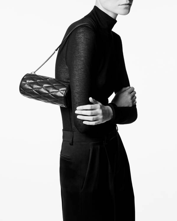  Túi Nữ Saint Laurent Sade Mini Quilted Lambskin 'Black' 