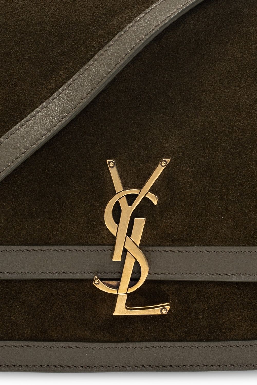  Túi Nữ Saint Laurent Suede Smooth Solferino 'Khaki' 
