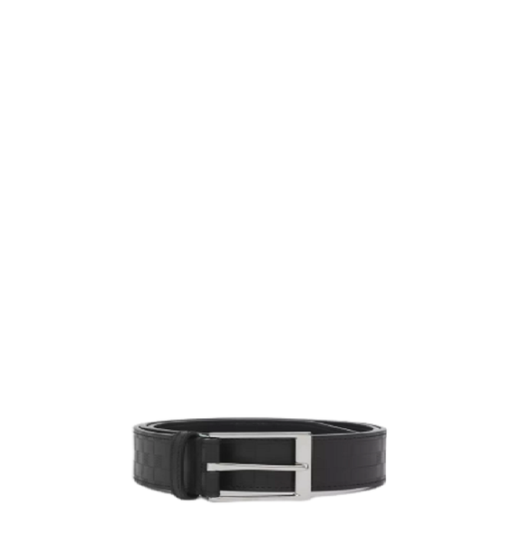  Thắt Lưng Nam Burberry Embossed Check Leather Belt 'Black' 