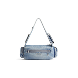  Túi Nữ Balenciaga Superbusy Washed Denim 'Blue' 