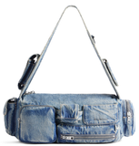  Túi Nữ Balenciaga Superbusy Washed Denim 'Blue' 