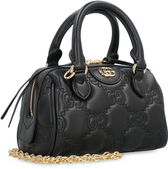  Túi Nữ Gucci Quilted Leather Handbag 'Black' 