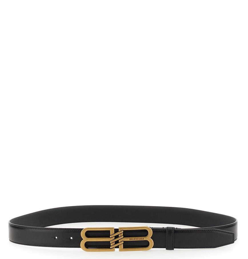  Thắt Lưng Nam Balenciaga Signature Leather 'Black' 