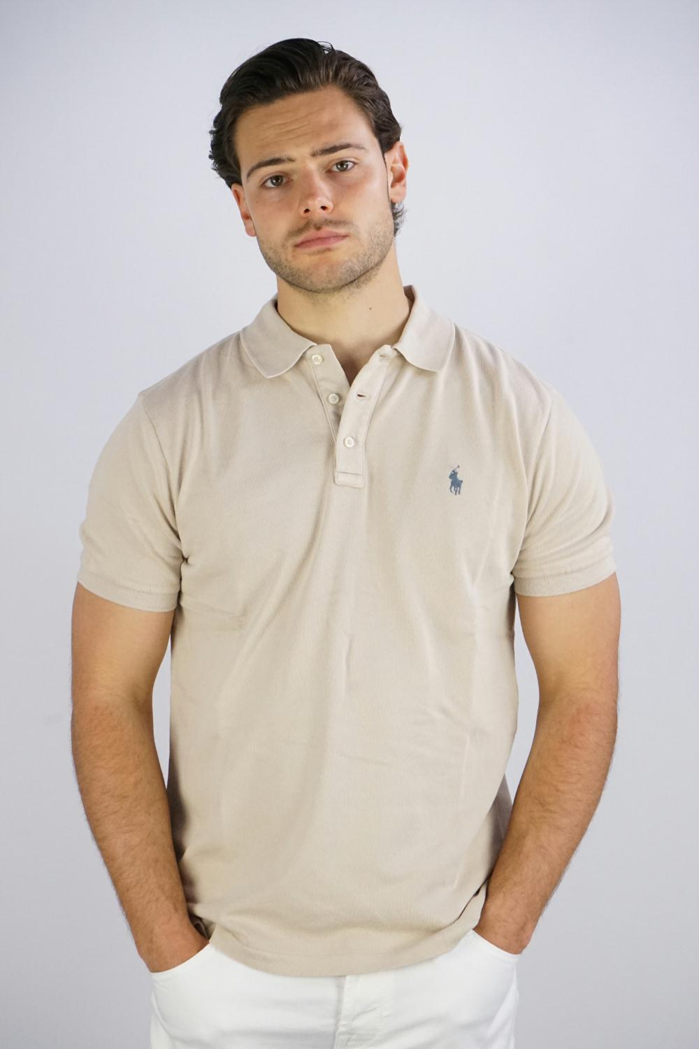  Áo Nam Polo Ralph Lauren Terry Custom Slim Fit 'Beige' 