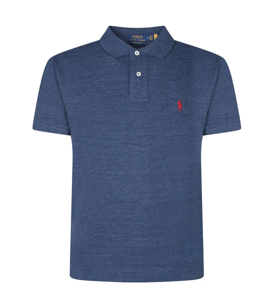  Áo Nam Polo Ralph Lauren Custom Slim Fit Mesh 'Blue' 