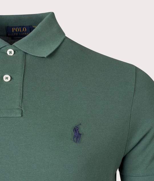  Áo Nam Polo Ralph Lauren Custom Slim Fit Mesh 'Washed Forest' 