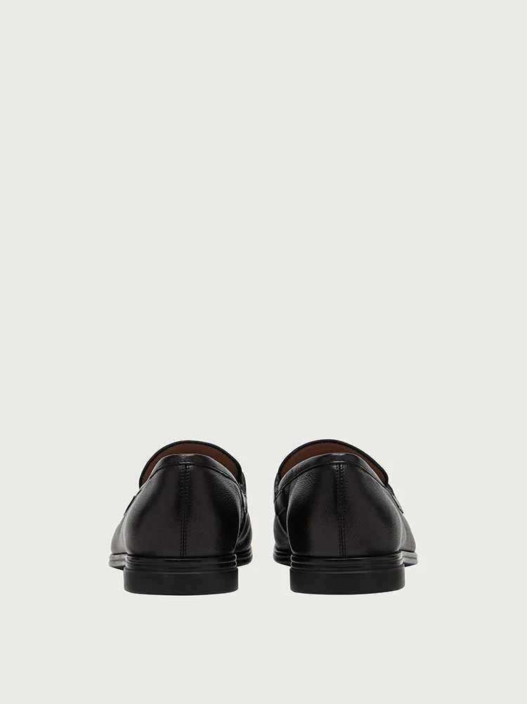  Giày Salvatore Ferragamo Nam Loafer With Gancini Ornament 'Black' 