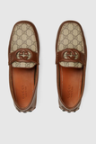  Giày Nam Gucci Interlocking G Driver 'Brown' 