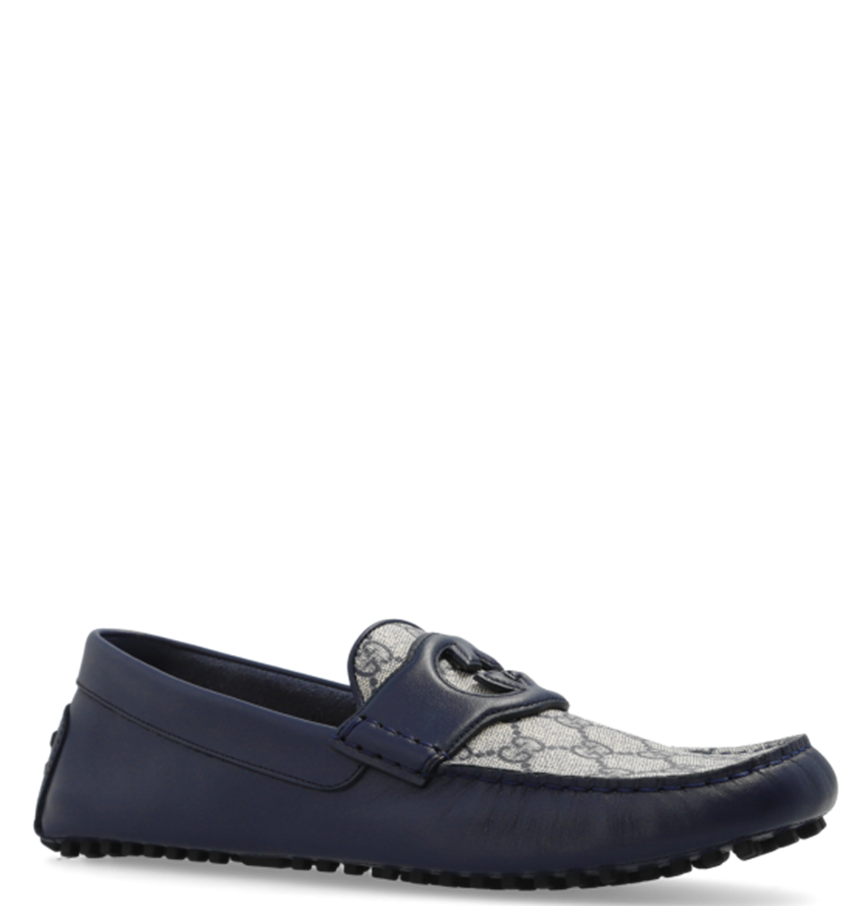  Giày Nam Gucci Interlocking G Driver 'Dark Blue' 