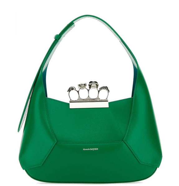  Túi Nữ Alexander McQueen Jewelled Hobo Bag 'Bright Green' 
