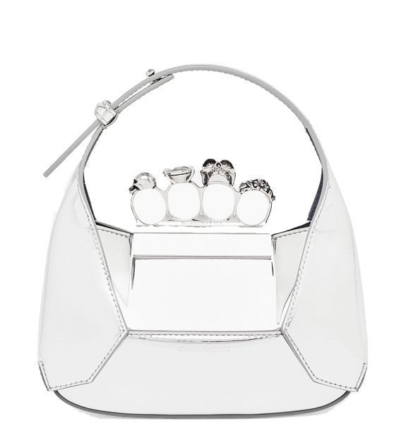  Túi Nữ Alexander McQueen The Jewelled Hobo Mini Bag 'Silver' 