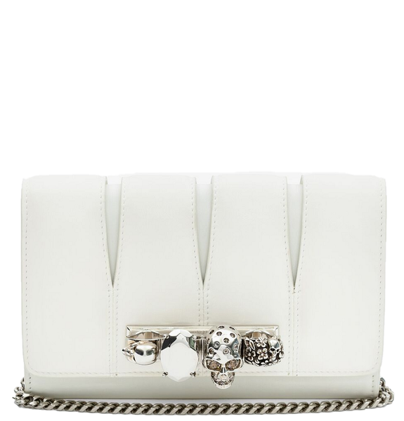  Túi Nữ Alexander McQueen The Slash Clutch 'Ivory' 