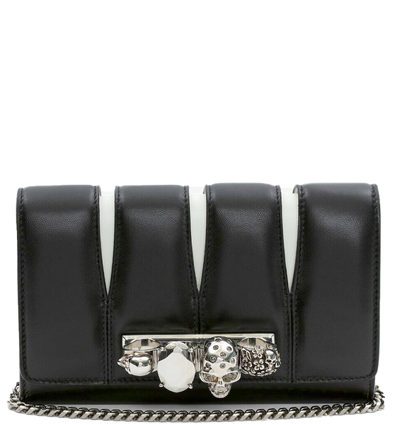  Túi Nữ Alexander McQueen The Slash Clutch 'Black' 