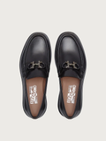  Giày Salvatore Ferragamo Nam Loafer With Gancini Ornament 'Black' 