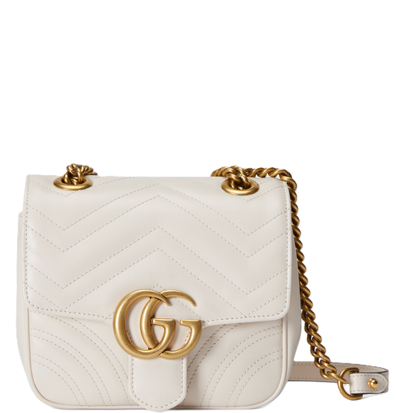  Túi Nữ Gucci Marmont Mini Shoulder Bag 'White' 