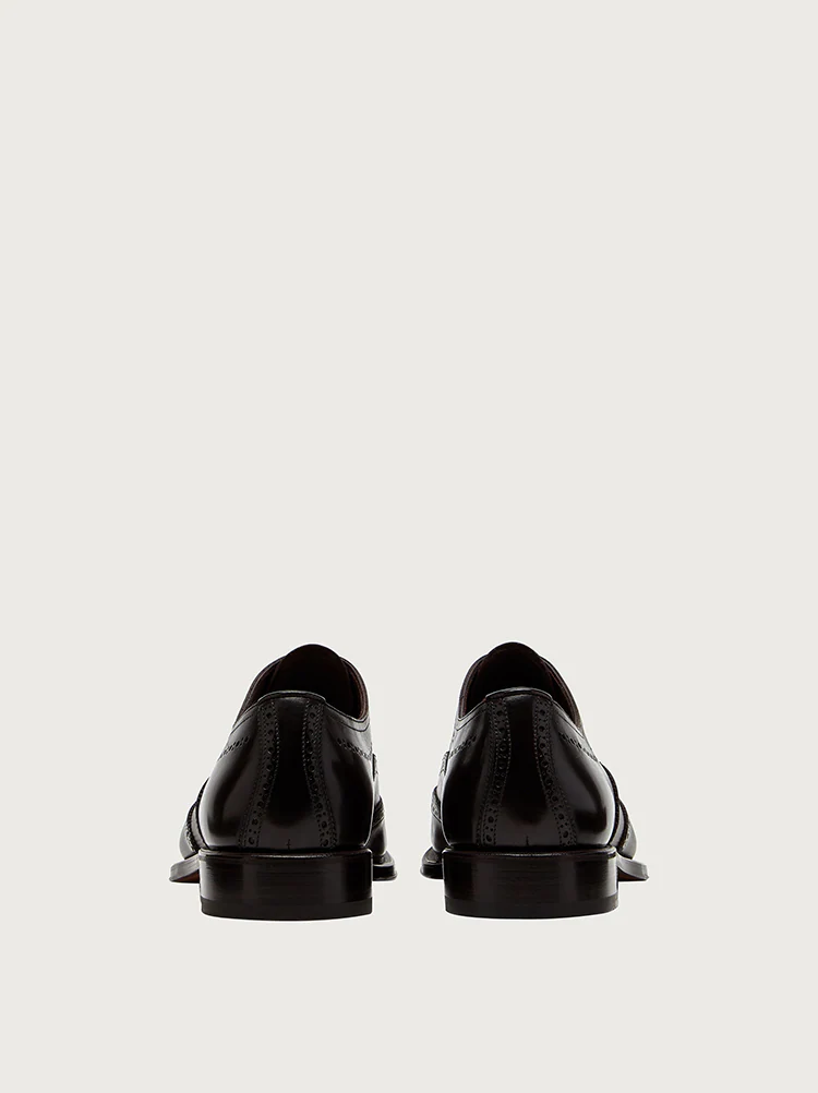  Giày Salvatore Ferragamo Nam Oxford Testa Di Moro 'Black' 