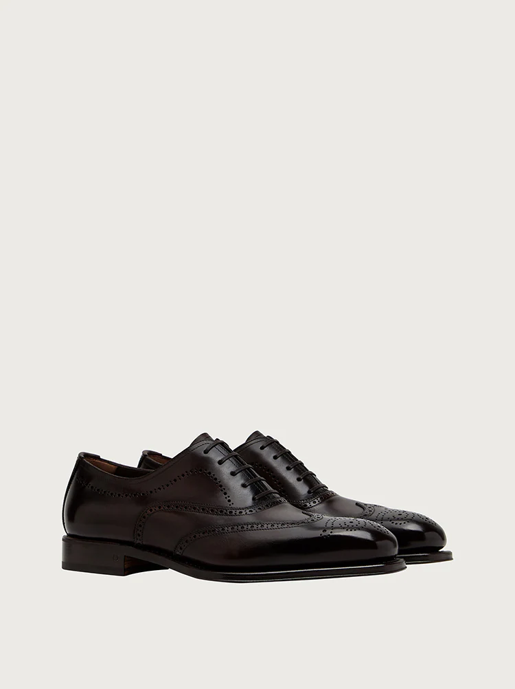  Giày Salvatore Ferragamo Nam Oxford Testa Di Moro 'Black' 