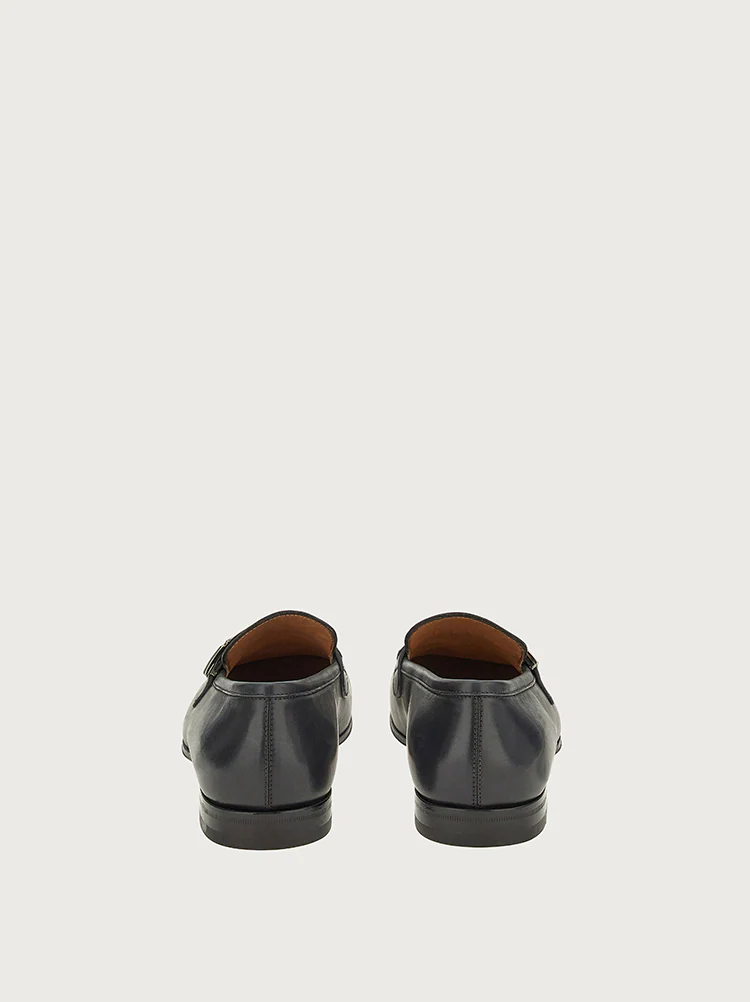  Giày Salvatore Ferragamo Nam Loafer With SF Ornament Stromboli 'Sand' 