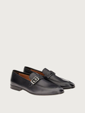  Giày Salvatore Ferragamo Nam Loafer With SF Ornament Stromboli 'Sand' 